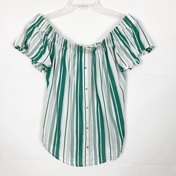 Seven Sisters Off Shoulder Top Womens XS Breathable Boho Chic Festival Feminine - Picture 1 of 11